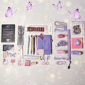 Butterfly Daydream Bundle – Purple & Pink Handmade Journaling Gift Set